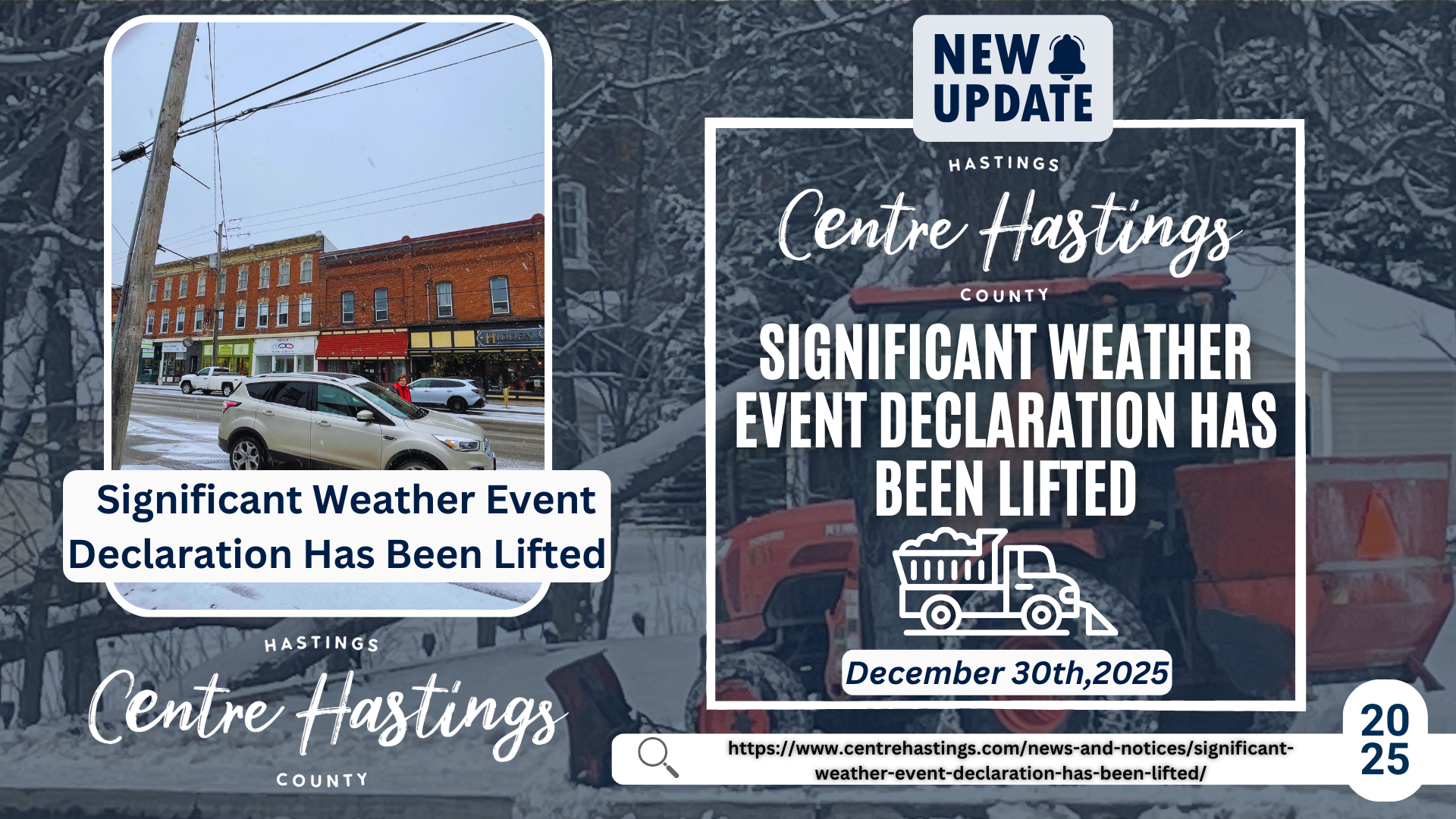 Significant Weather Event Declaration Has Been Lifted