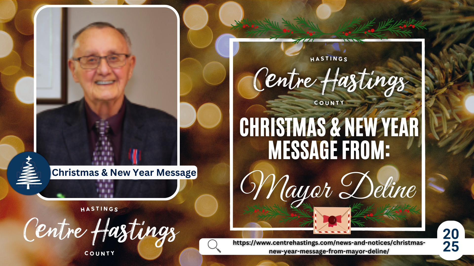 Christmas & New Year Message From Mayor Deline