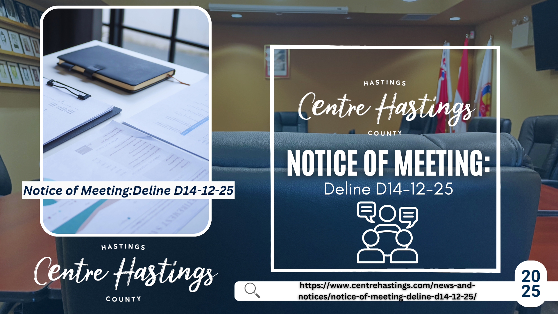 Notice of Meeting: Deline D14-12-25