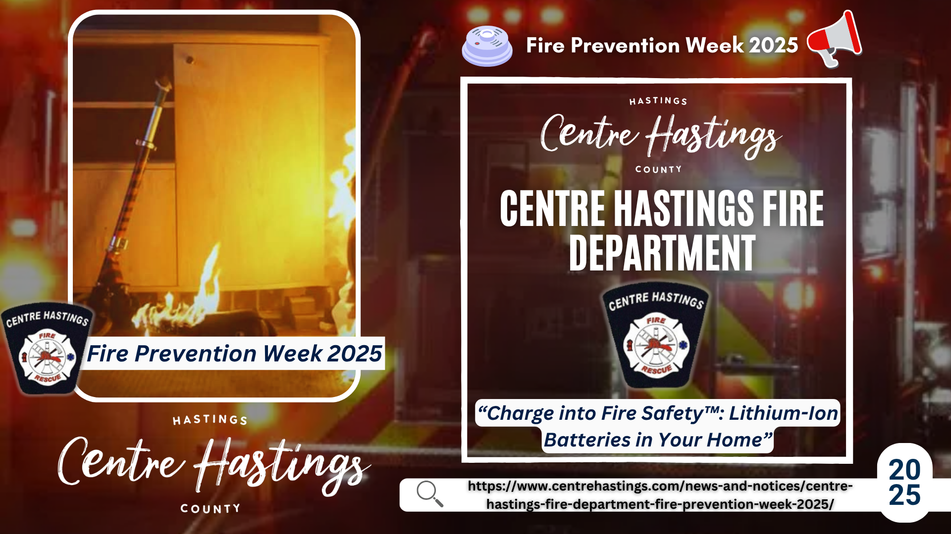  Centre Hastings Fire Department :Fire Prevention Week 2025