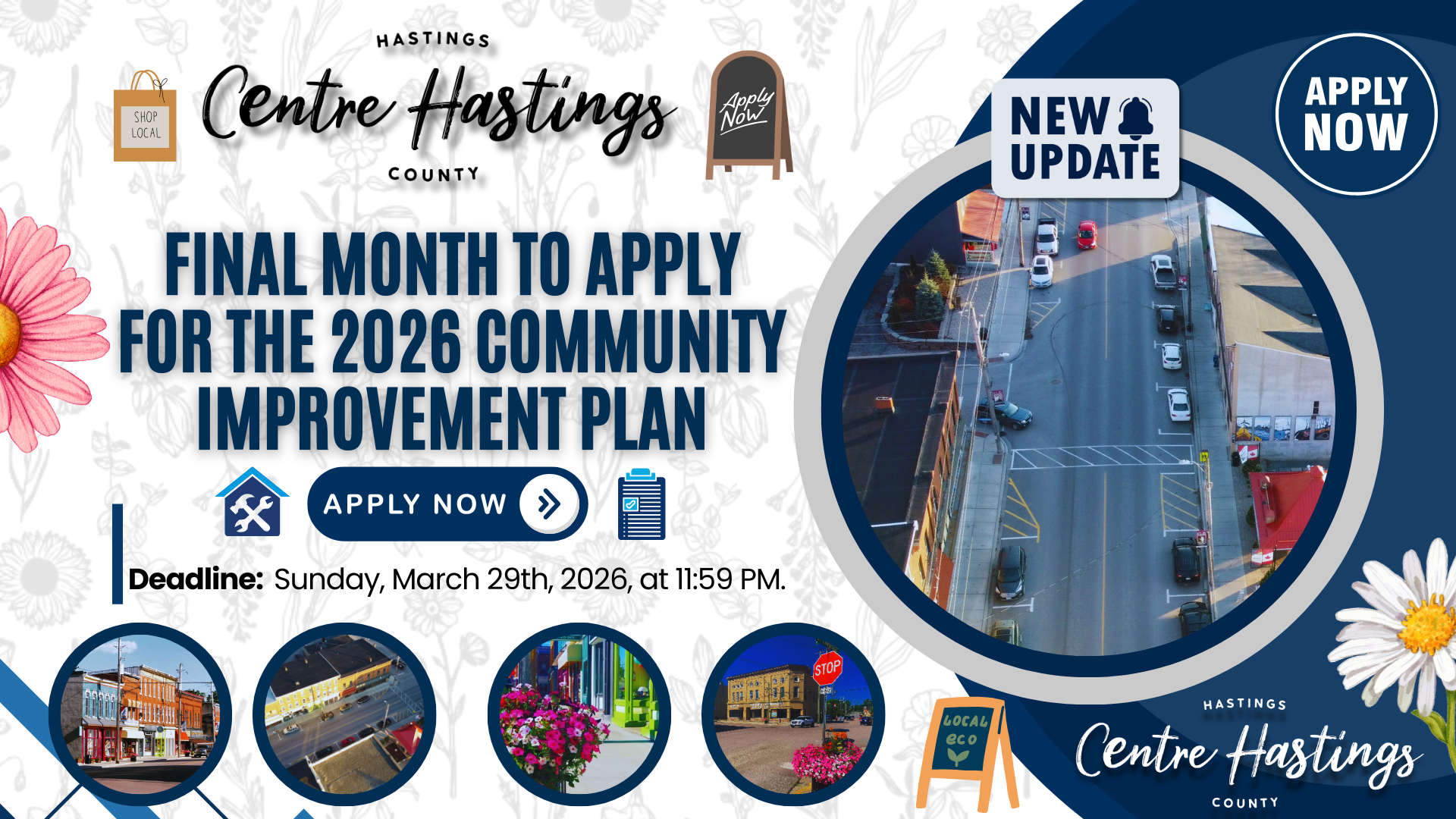 Final Month to Apply for the 2026 Community Improvement Plan!