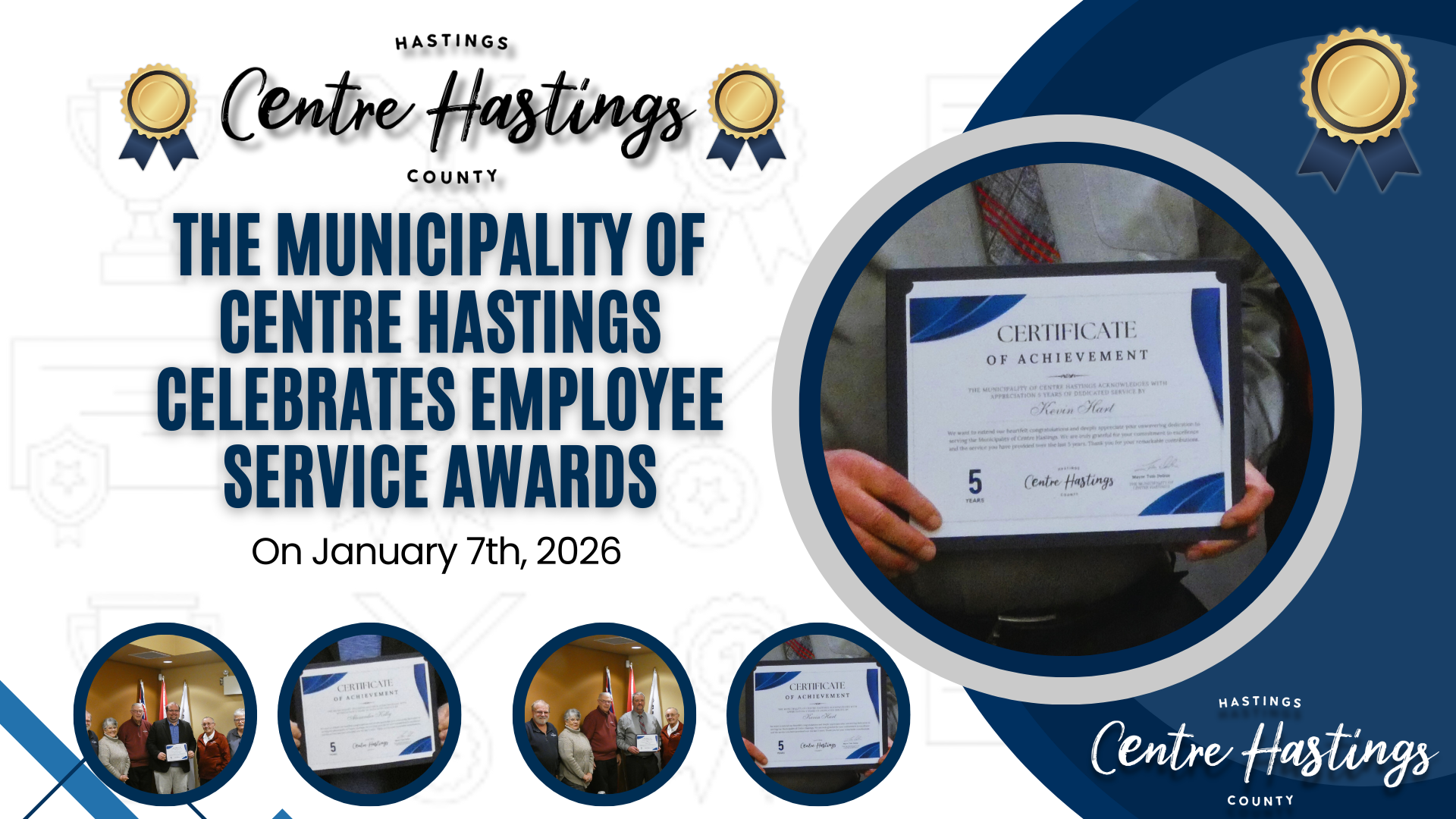 The Municipality of Centre Hastings Celebrates Employee Service Awards