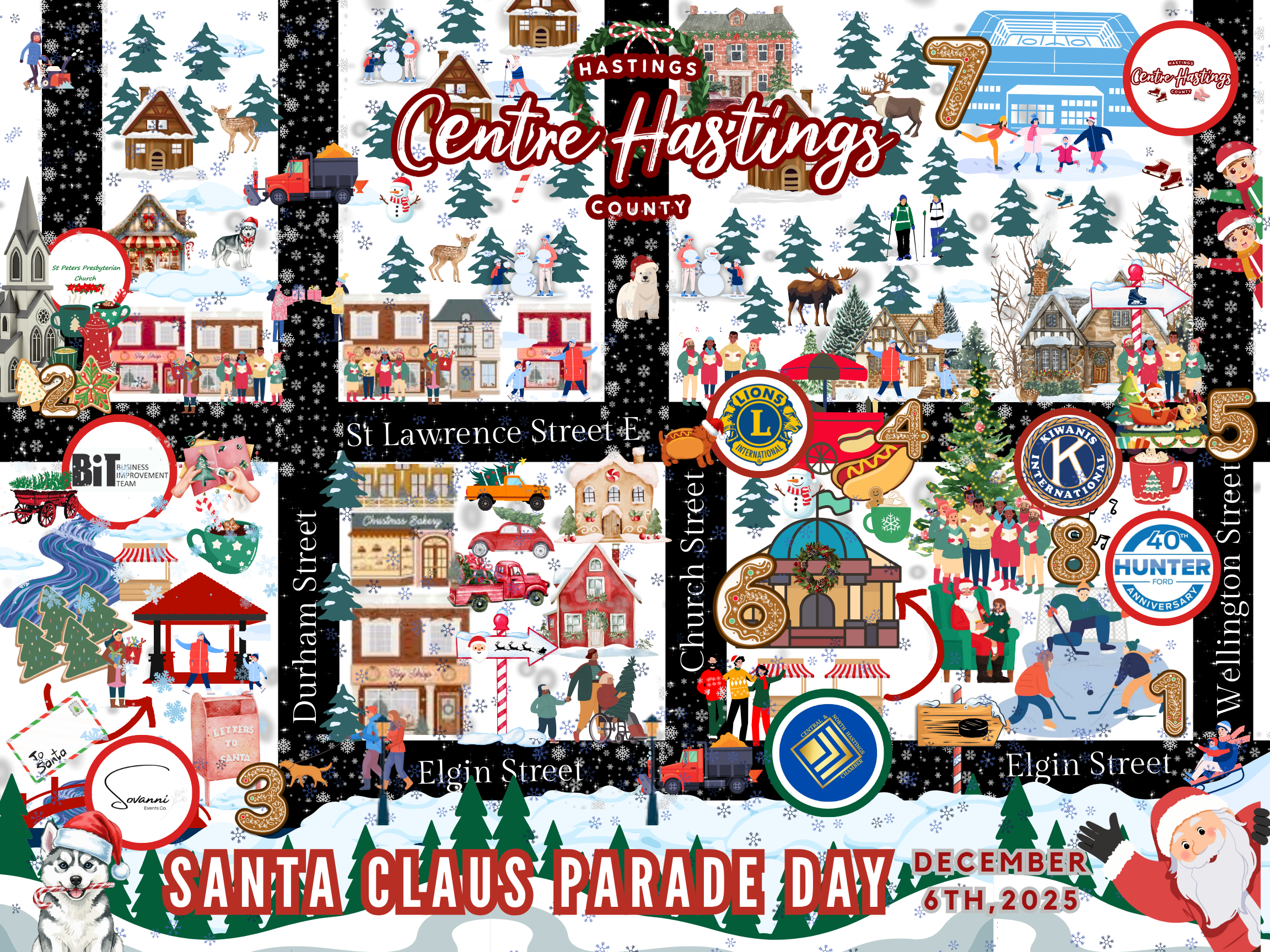  Madoc Santa Claus Parade Day – Event Schedule (Saturday, December 6th, 2025)