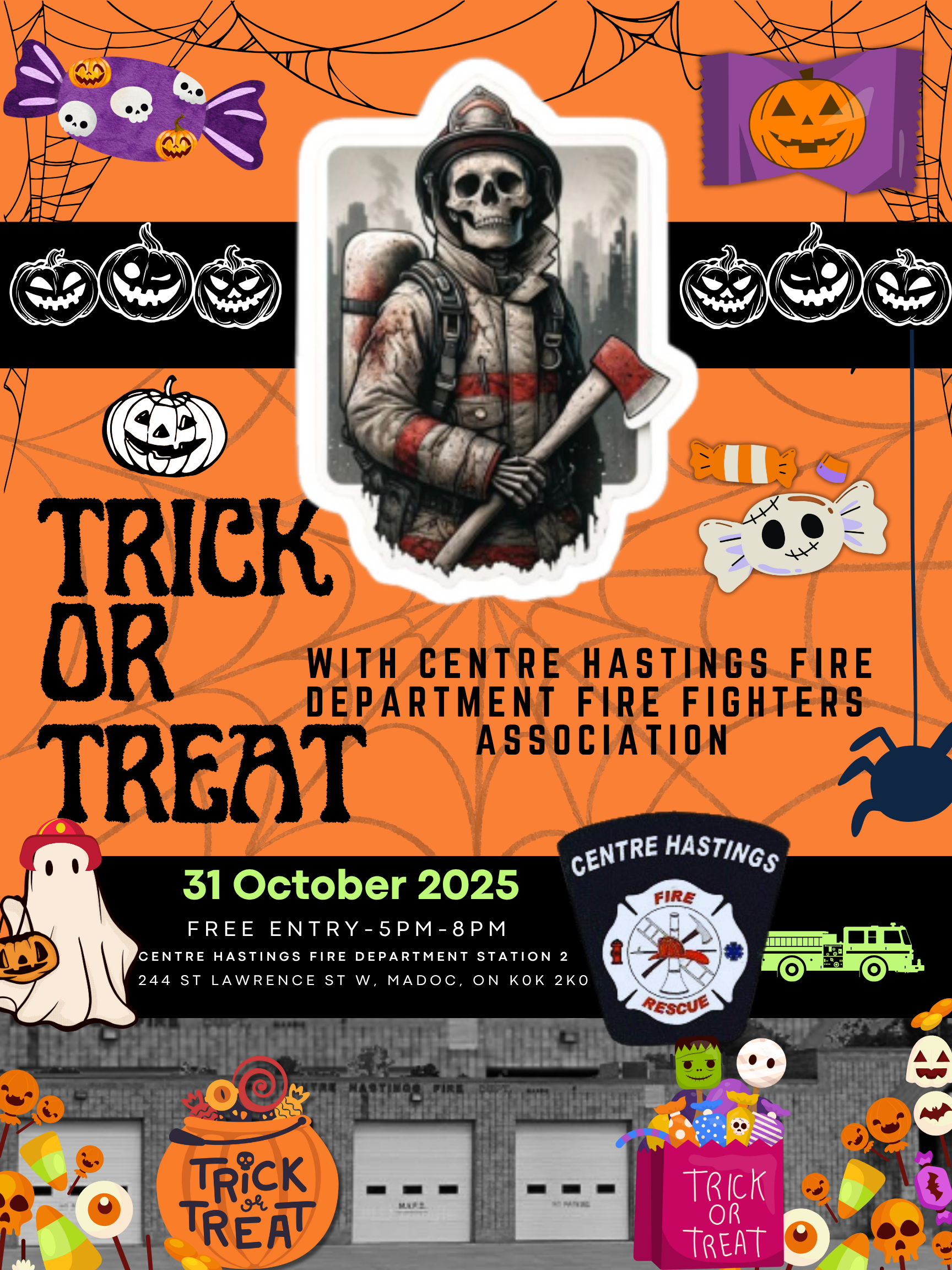  Trick or Treat with the Centre Hastings Fire Department