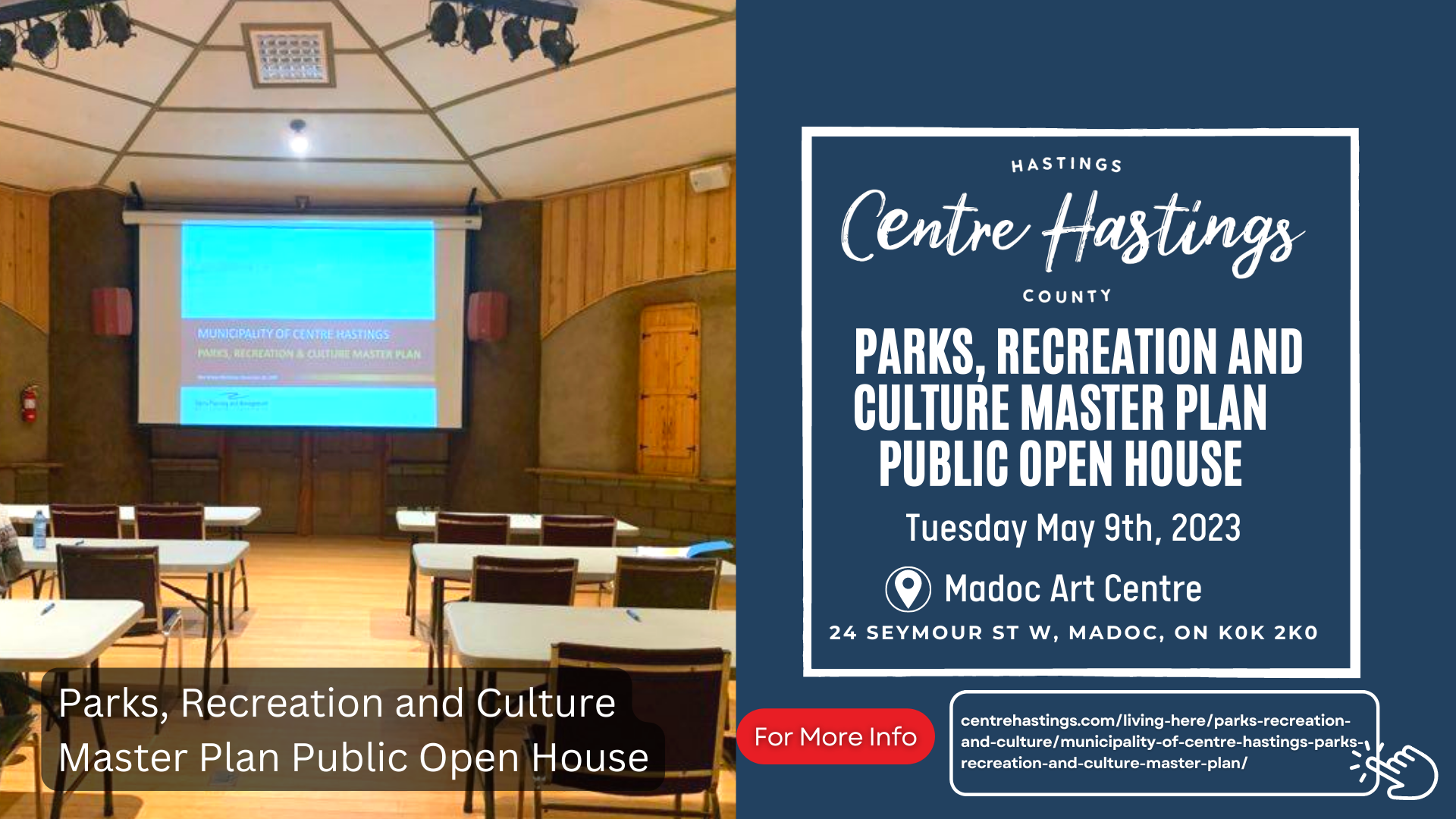 April 27th Media Release: Parks, Recreation and Culture Master Plan Public Open House